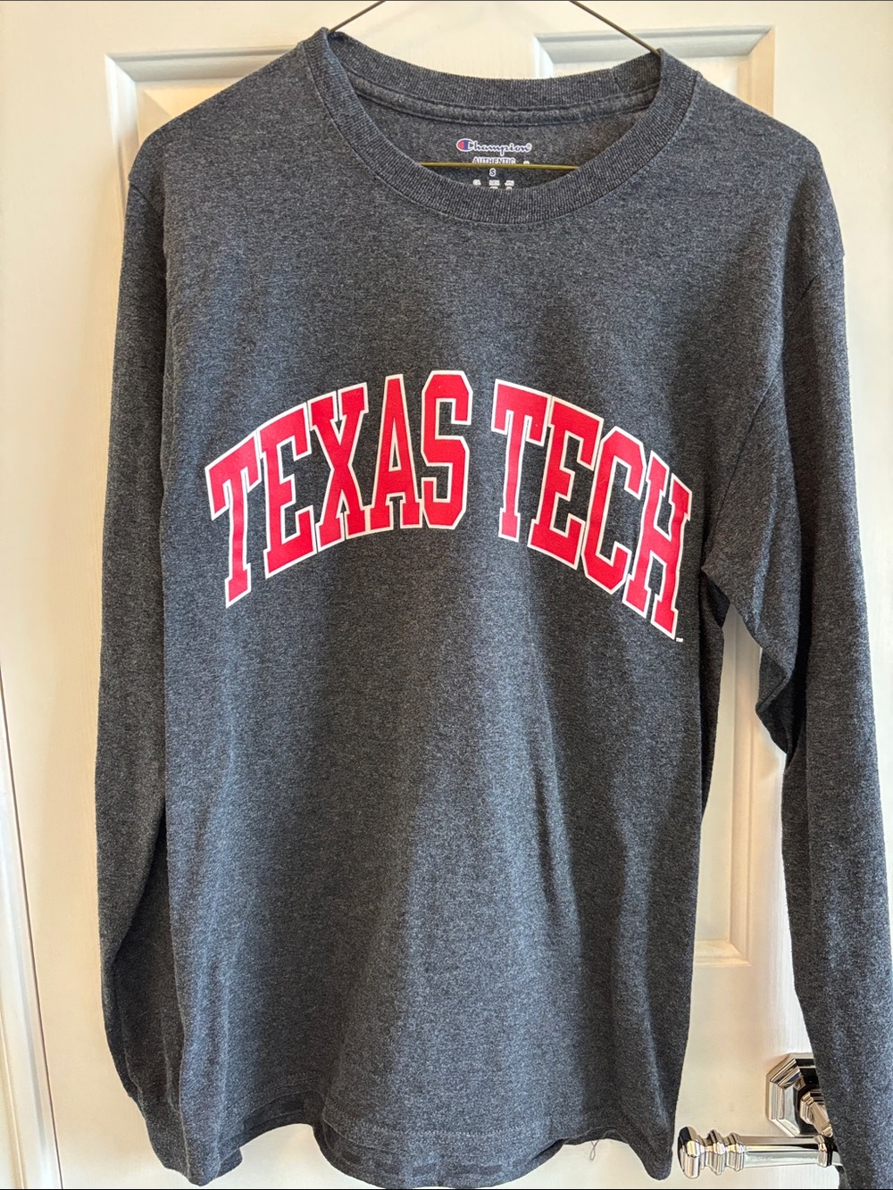 Texas Tech Long Sleeve Gray T Shirt